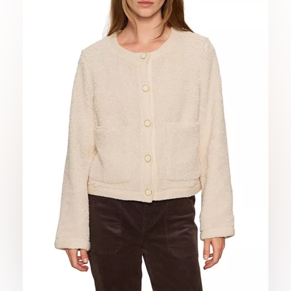 Sanctuary Cuddle Up Cardigan Sherpa boucle Fleece Small